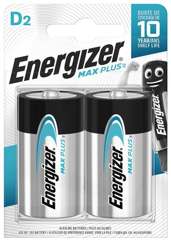 Energizer Holdings ŠARMINĖ BATERIJA BAT-LR20-MAXPLUS*P2 1.5 V LR20 (D) ENERGIZER