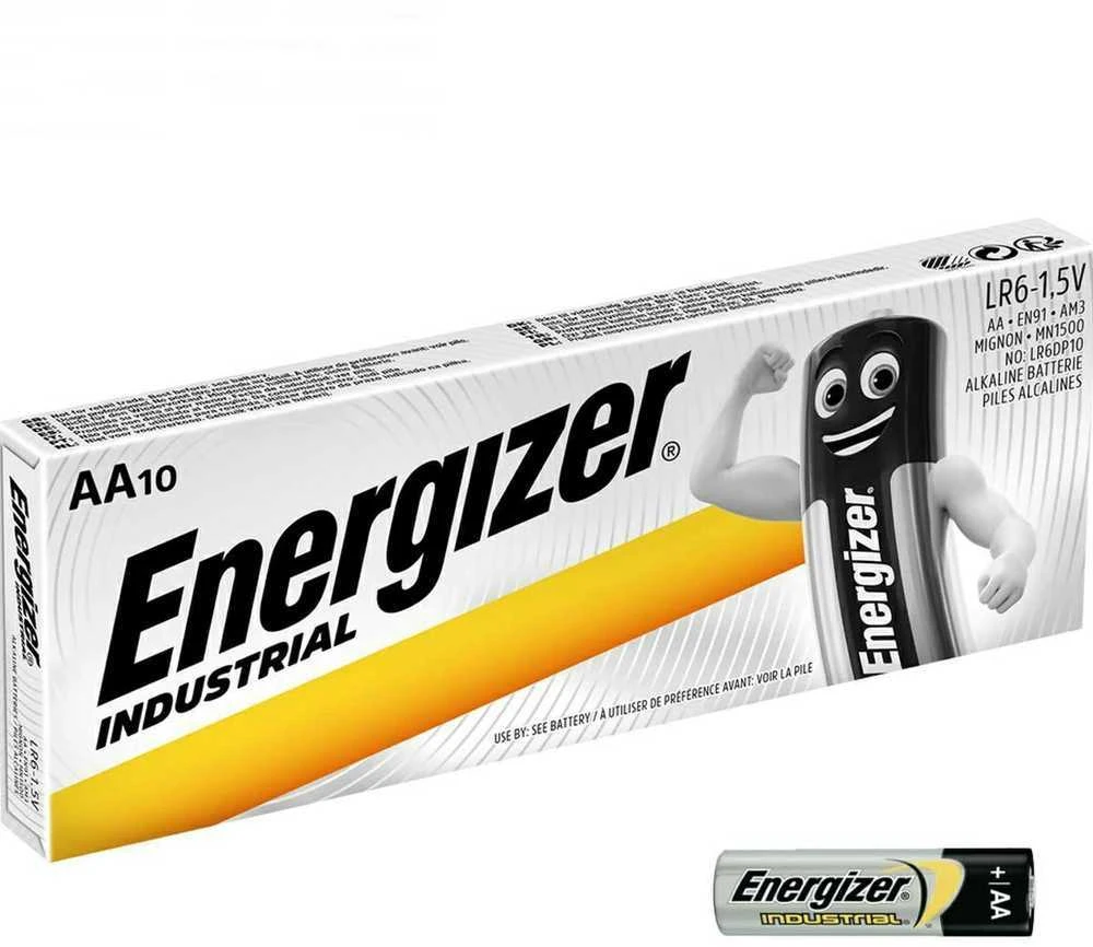 Energizer industrial AA LR6 Alkaline Elementai 10vnt.
