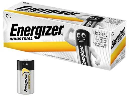 Energizer Industrial C baterijos, 12 vnt. pakuotė