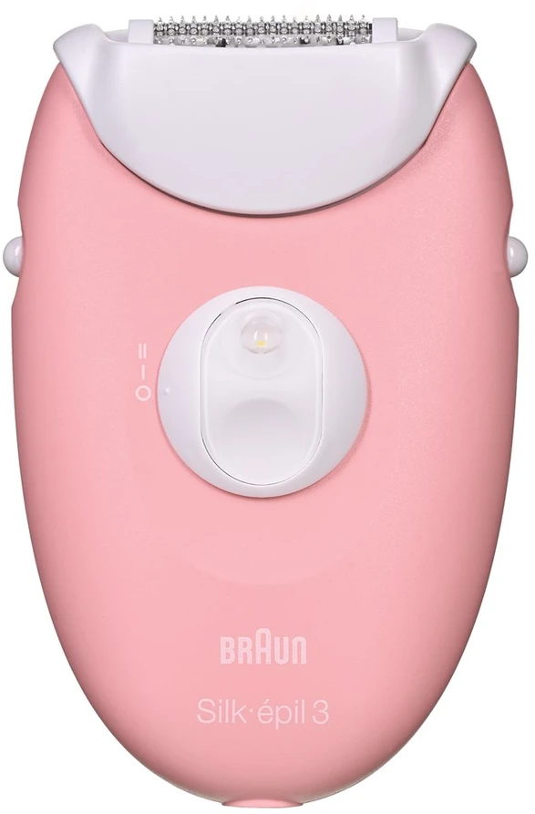 BRAUN Silk-épil 3 SES 3-176 Epilator, Baltas and Rožinė