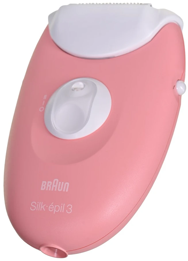 BRAUN Silk-épil 3 SES 3-176 Epilator, Baltas and Rožinė