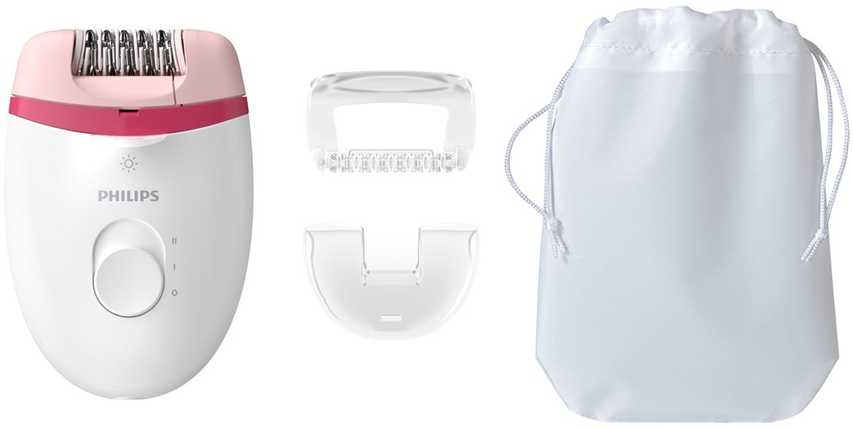 Philips Satinelle Essential Kompaktiškas laidinis epiliatorius BRE255/00
