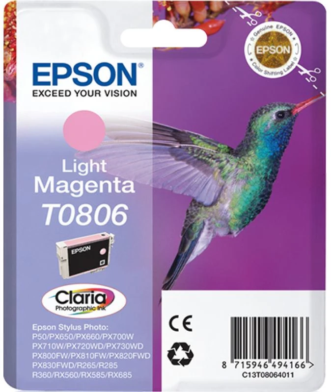 Epson (C13T08064011), šviesiai purpurinė kasetė