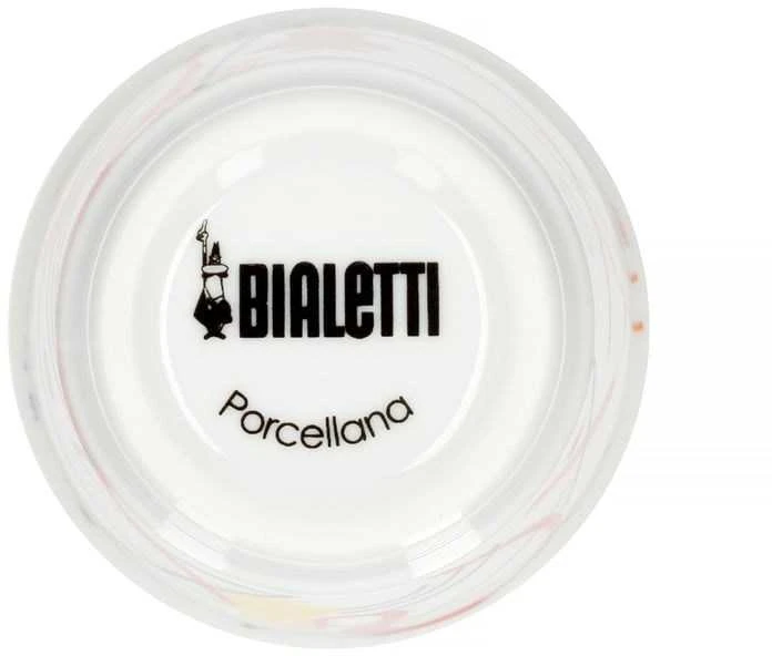 Kavos Puodelių Rinkinys - Bialetti Arte 60ml, baltas porcelianas