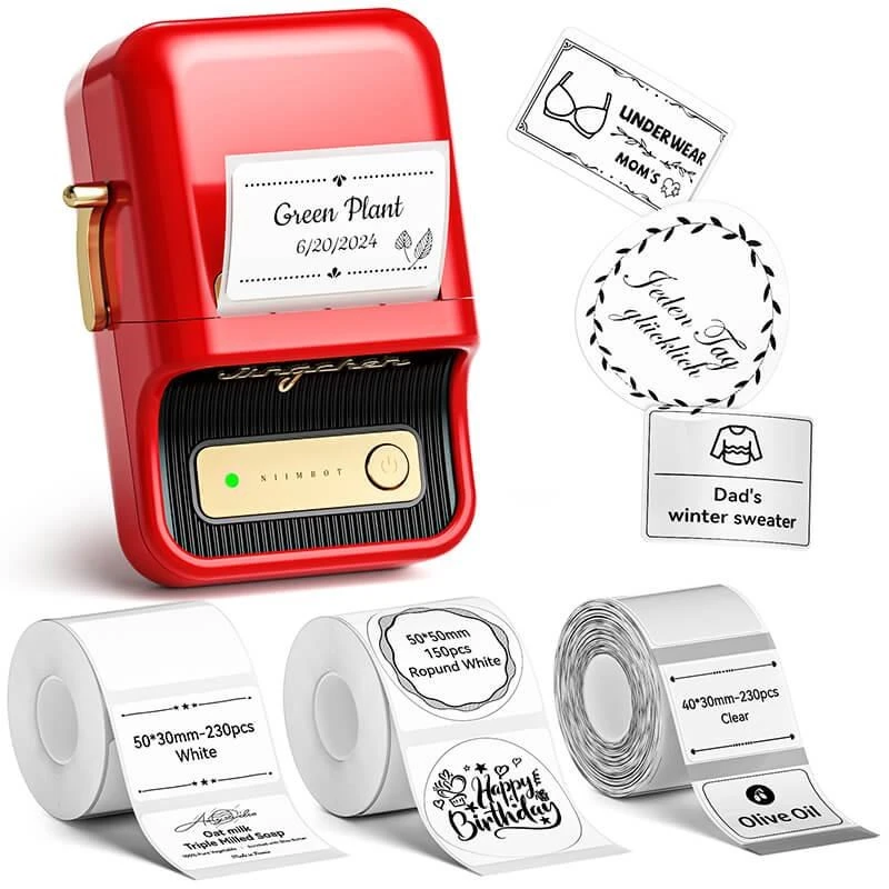 NIIMBOT B21 Pro Label Spausdintuvas Raudona