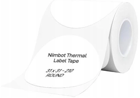 Niimbot T31*31 Round -210White terminės etiketės baltas