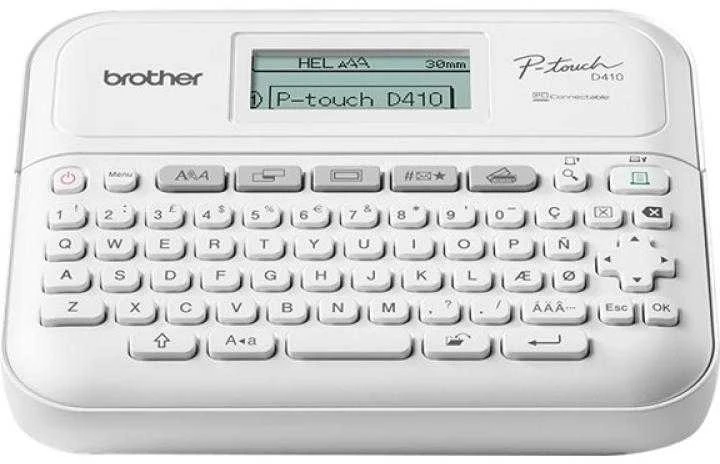 Etiketės spausdintuvas - Brother P-Touch PT-D410 USB, LCD, TZe juosta