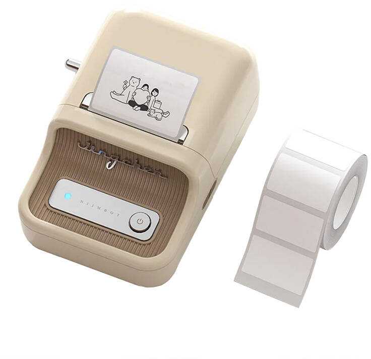 Nešiojamas etikečių spausdintuvas Niimbot B21 (kreminis)