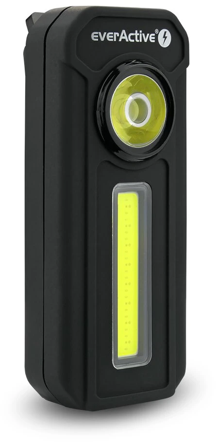 Darbo Šviesa - everActive WL-300 300 Liumenų LED Nešiojama Šviesa su Magnetu ir Kabliuku Juoda