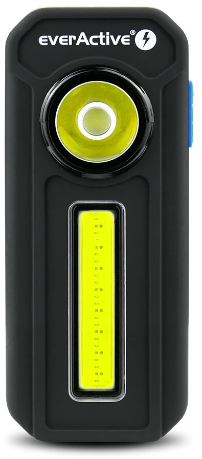 Darbo Šviesa - everActive WL-300 300 Liumenų LED Nešiojama Šviesa su Magnetu ir Kabliuku Juoda