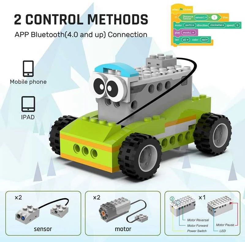 Makerzoid Robomaster Premium Pack - blokelių rinkinys + 10 pamokų scenarijų
