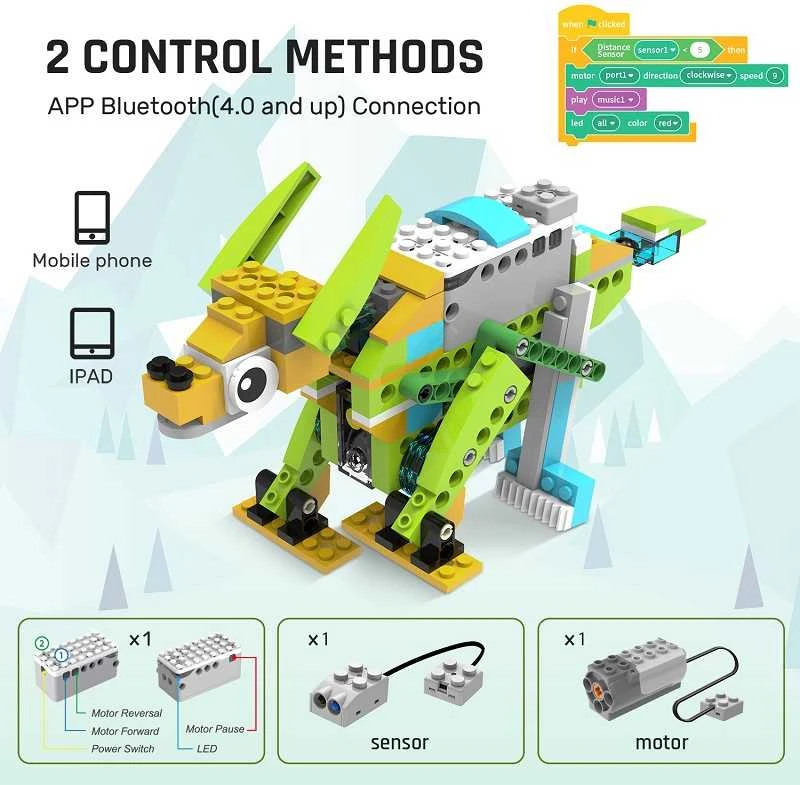 Makerzoid Robomaster RM-Standard rinkinys - mokomųjų blokų rinkinys + 23 pamokų scenarijai