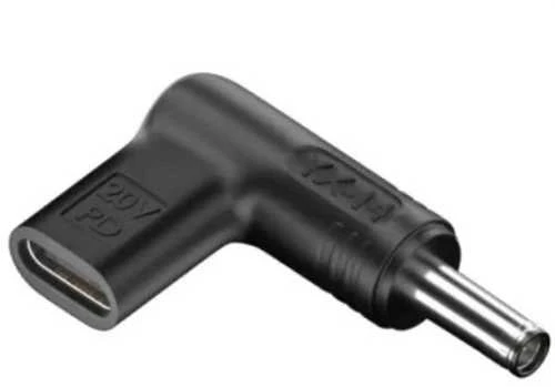 Extra Digital Adapteris USB Type-C į DC 6.5x4.4 mm 100W Juodas