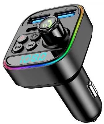 Extra Digital FM moduliatorius automobiliui T18 (RGB LED, PD3.0 30W, laisvų rankų įranga)