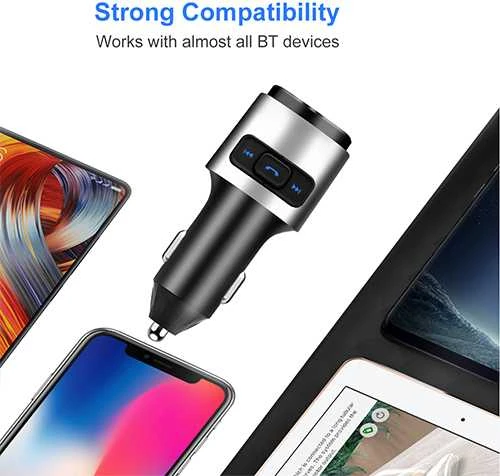 Extra Digital FM moduliatorius automobiliui BC41 (USB 2.0, USB 3.0, QC, laisvų rankų įranga)