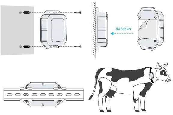 Extra Digital GPS sekiklio montavimo instrukcijų schema