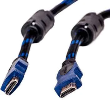 HDMI laidas su feritiniais filtrais ir nailonine pynute
