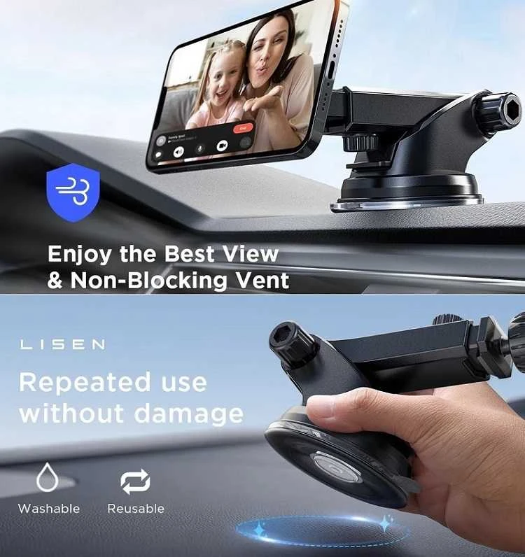 Extra Digital Magnetinis telefono laikiklis automobiliui LISEN tvirtinamas prie prietaisų skydelio