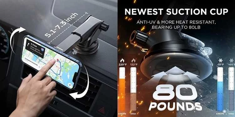 Extra Digital Magnetinis telefono laikiklis automobiliui LISEN tvirtinamas prie prietaisų skydelio