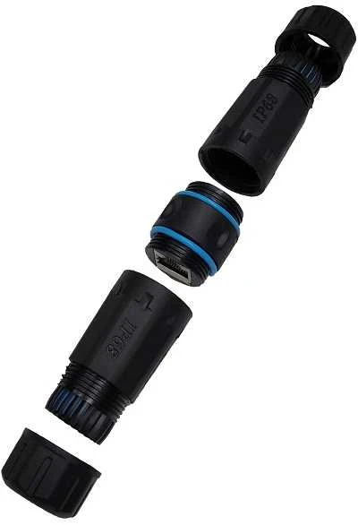 RJ45 jungtis CAT5E IP68 išrinkta dalimis