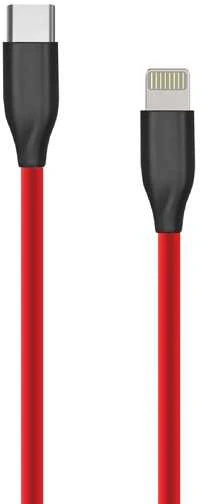 Extra Digital Silikoninis kabelis USB Type C - Lightning, 1m (raudonas)