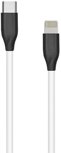 Extra Digital Silikoninis kabelis USB Type-C - Lightning (baltas, 1m)