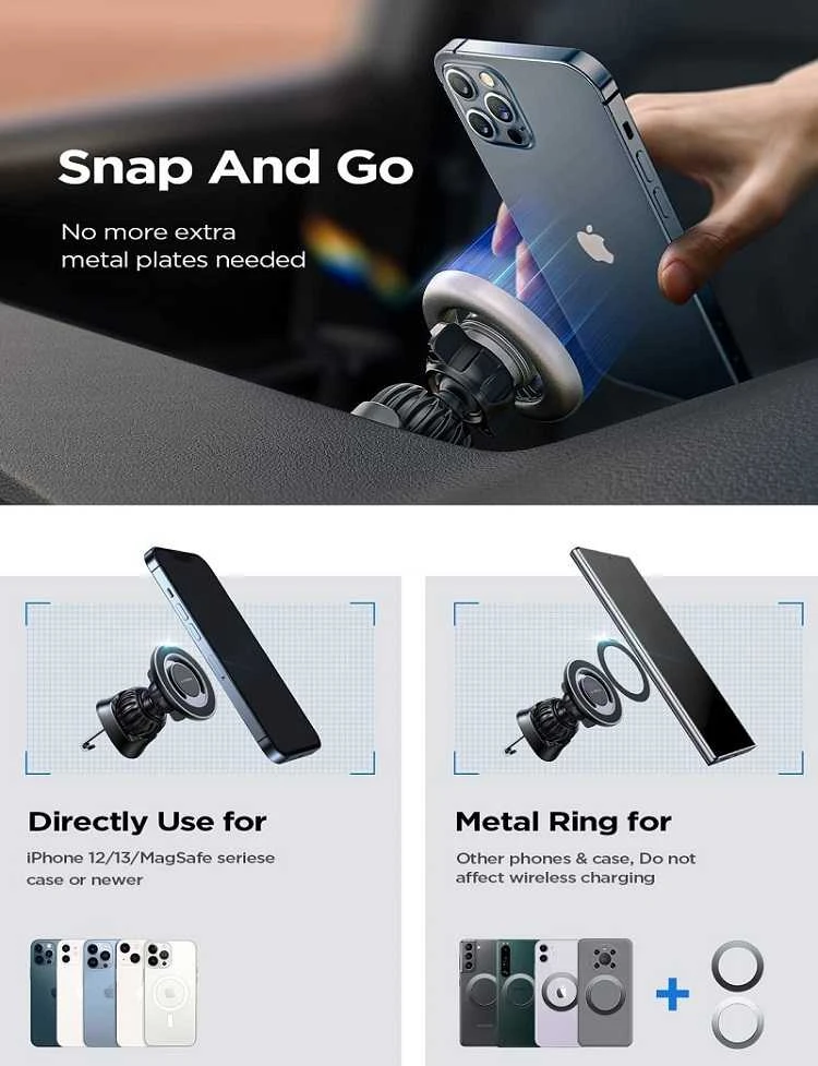 Extra Digital Telefono MagSafe laikiklis automobiliui LISEN