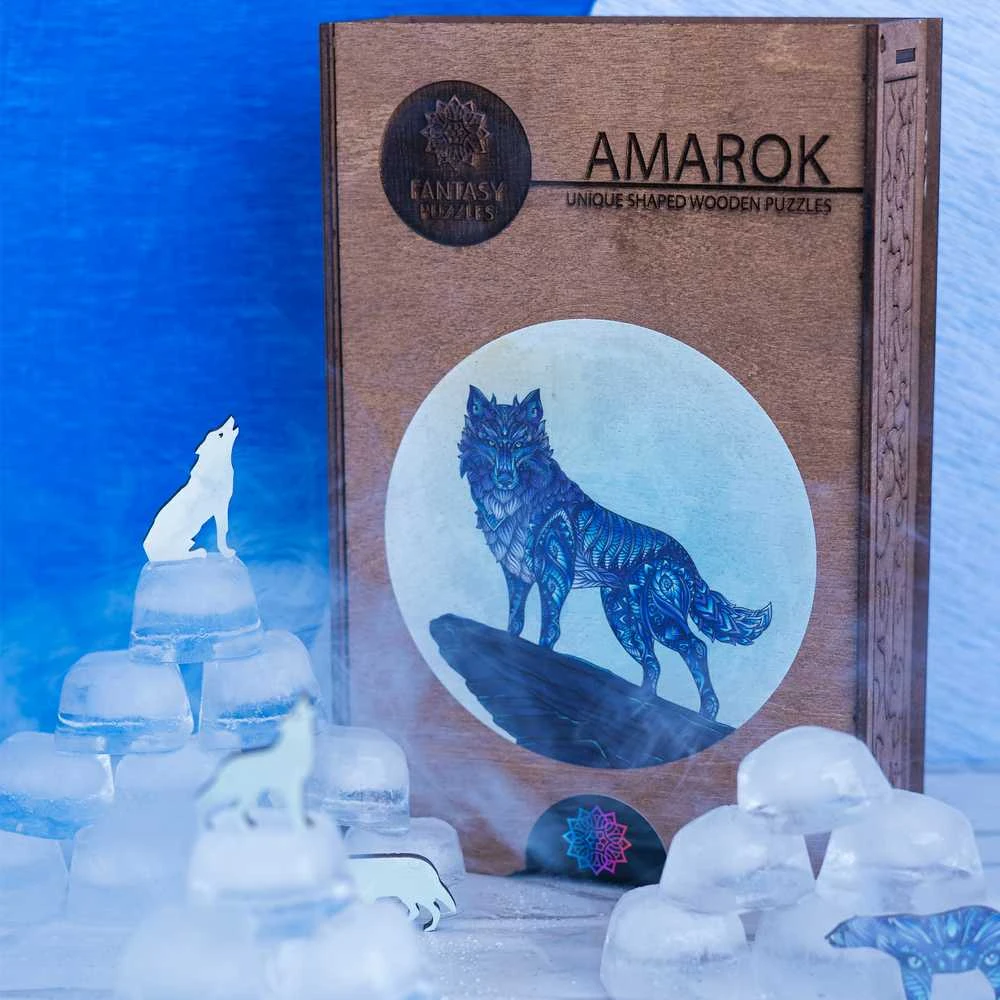 Fantasy Puzzles Amarok Dėlionė Iš Medžio XL Dydis (600 detalių)