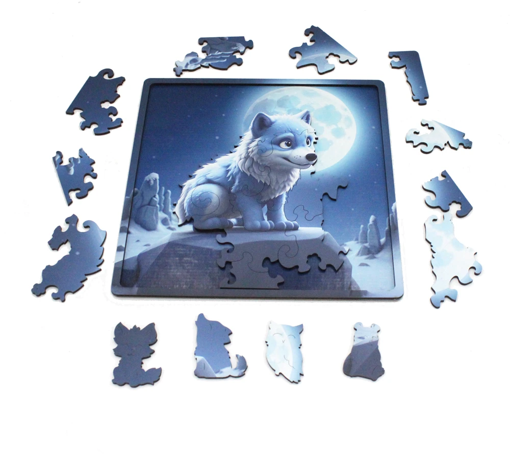 Fantasy Puzzles Baby Amarok Dėlionė Iš Medžio (30 detalių)