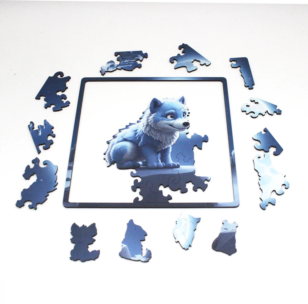 Fantasy Puzzles Baby Amarok Dėlionė Iš Medžio (30 detalių)