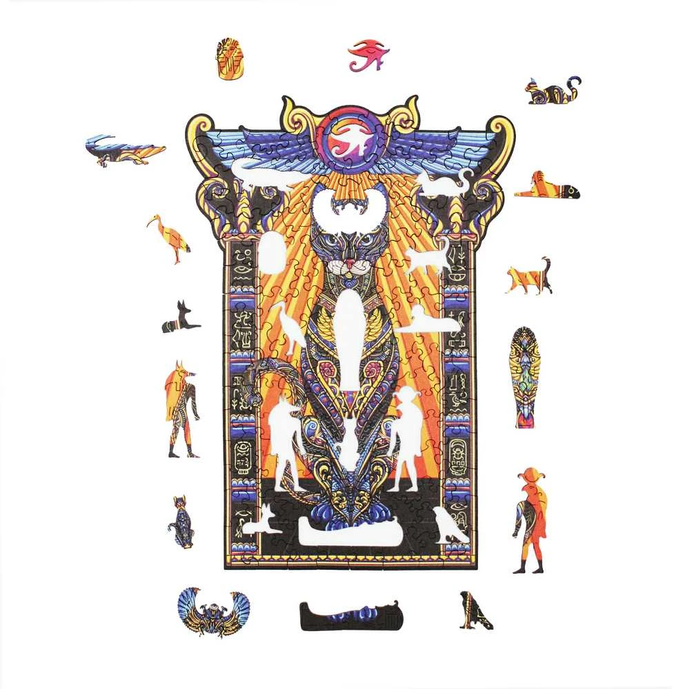 Fantasy Puzzles Bastet Dėlionė Iš Medžio M Dydis (150 detalių)