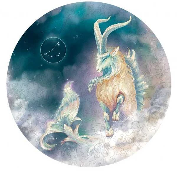 Fantasy Puzzles Dėlionė Iš Medžio Ožiaragis (Zodiakai, 200 Detalių)