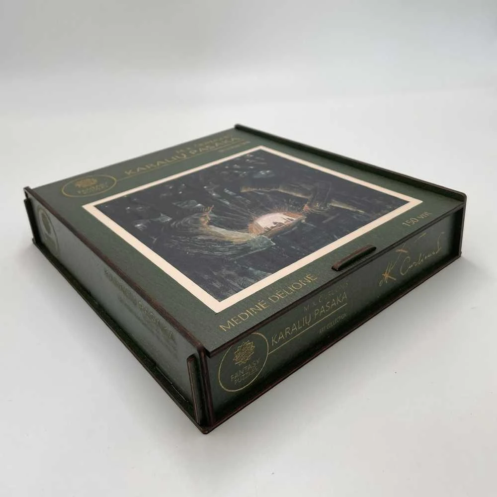 Fantasy Puzzles Medinė dėlionė M.K. Čiurlionis Karalių pasaka – 300 det., unikali dovana