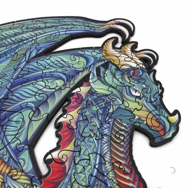 Fantasy Puzzles Dragon Dėlionė Iš Medžio XL Dydis (870 detalių)