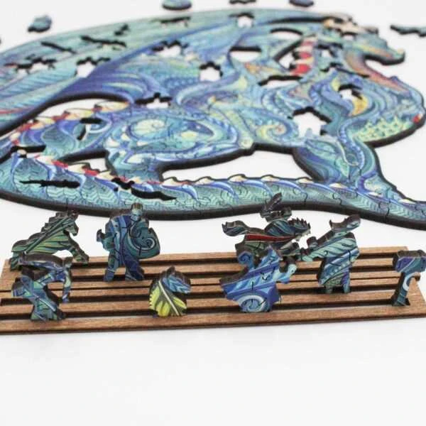 Fantasy Puzzles Dragon Dėlionė Iš Medžio XL Dydis (870 detalių)