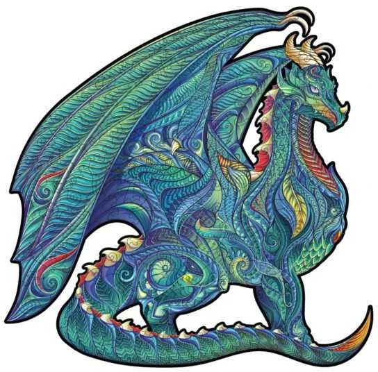 Fantasy Puzzles Dragon Dėlionė Iš Medžio L Dydis (300 detalių)