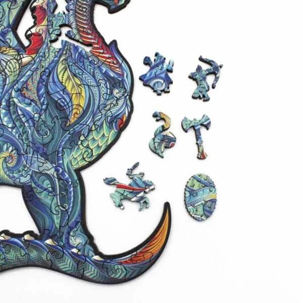 Fantasy Puzzles Dragon Dėlionė Iš Medžio XL Dydis (870 detalių)