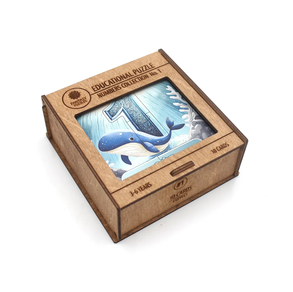 Fantasy Puzzles Lavinamoji Dėlionė Iš Medžio (Skaičių kolekcija nr. 1) (EN)
