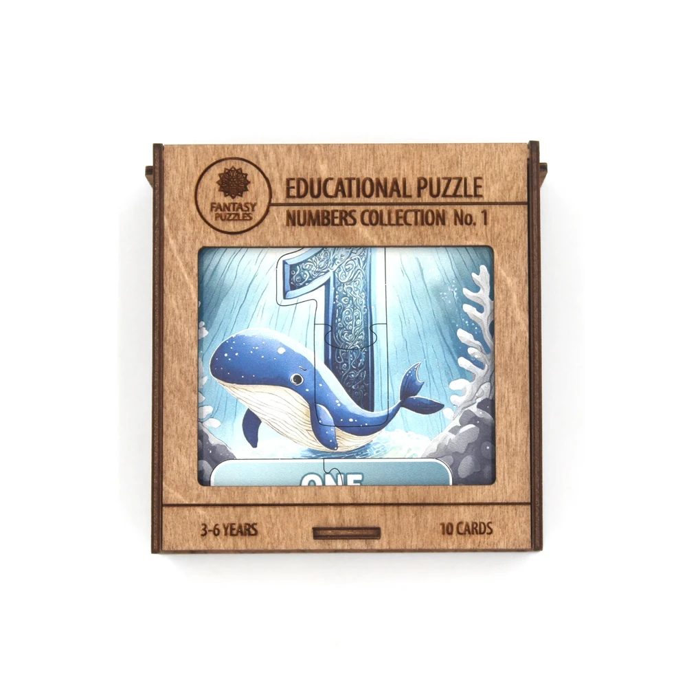 Fantasy Puzzles Lavinamoji Dėlionė Iš Medžio (Skaičių kolekcija nr. 1) (EN)