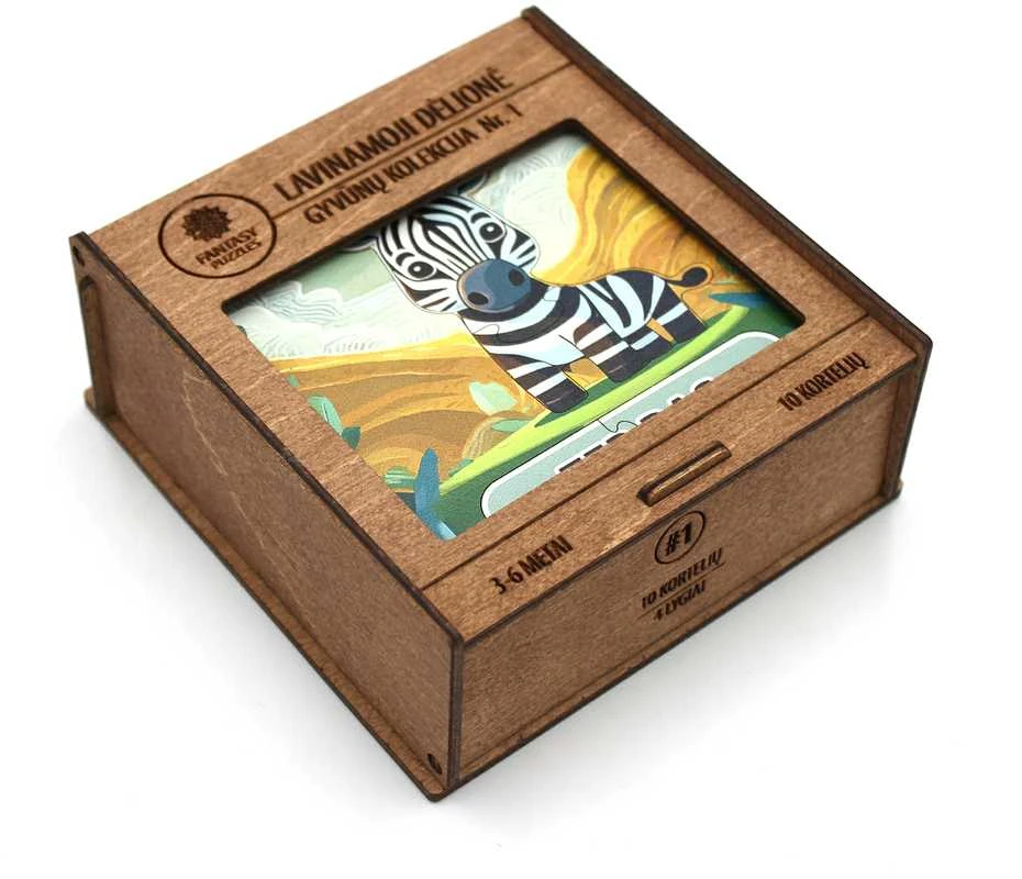 Fantasy Puzzles Lavinamoji Dėlionė Iš Medžio (Gyvūnų kolekcija nr. 1) (LT)