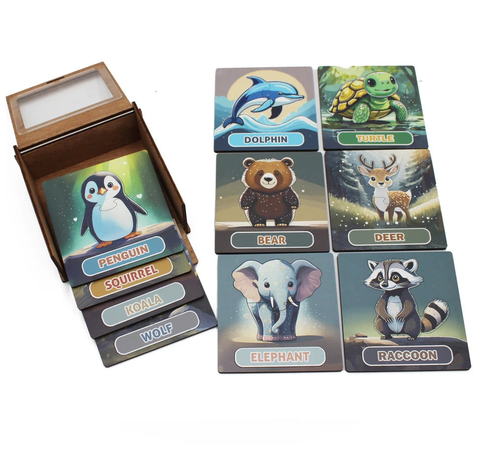 Fantasy Puzzles Lavinamoji Dėlionė Iš Medžio (Gyvūnų kolekcija nr. 2) (EN)
