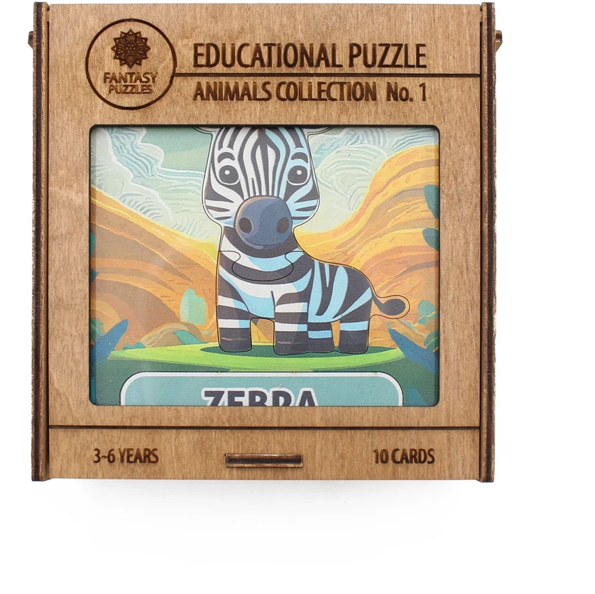 Fantasy Puzzles Lavinamoji Dėlionė Iš Medžio (Gyvūnų kolekcija nr. 1) (EN)