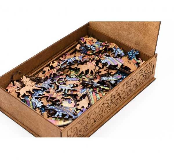 Fantasy Puzzles Leo Dėlionė Iš Medžio M Dydis (170 detalių)