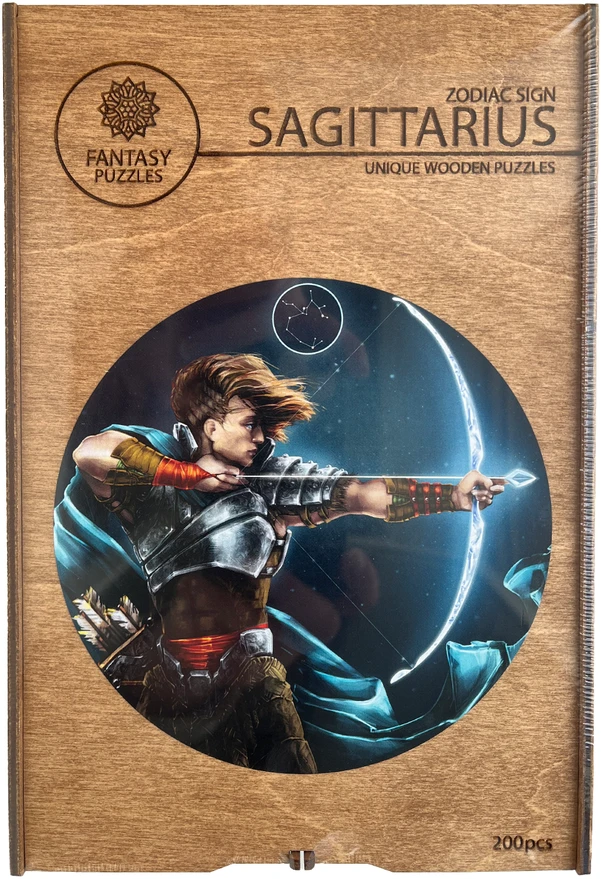 Fantasy Puzzles Šaulys (Zodiakai) Dėlionė Iš Medžio (200 detalių)