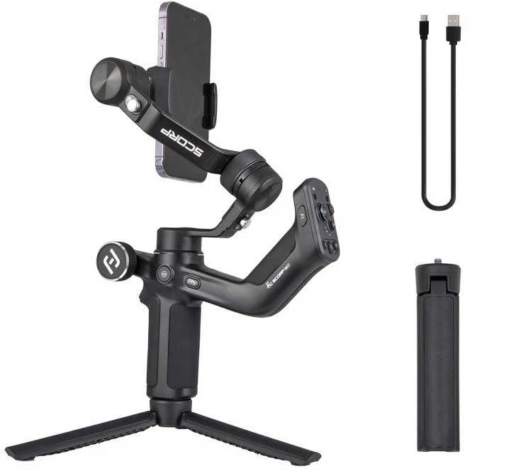 Feiyu Tech FeiyuTech Scorp mini P rankinis stabilizatorius (gimbalas) išmaniesiems telefonams (Juodas)