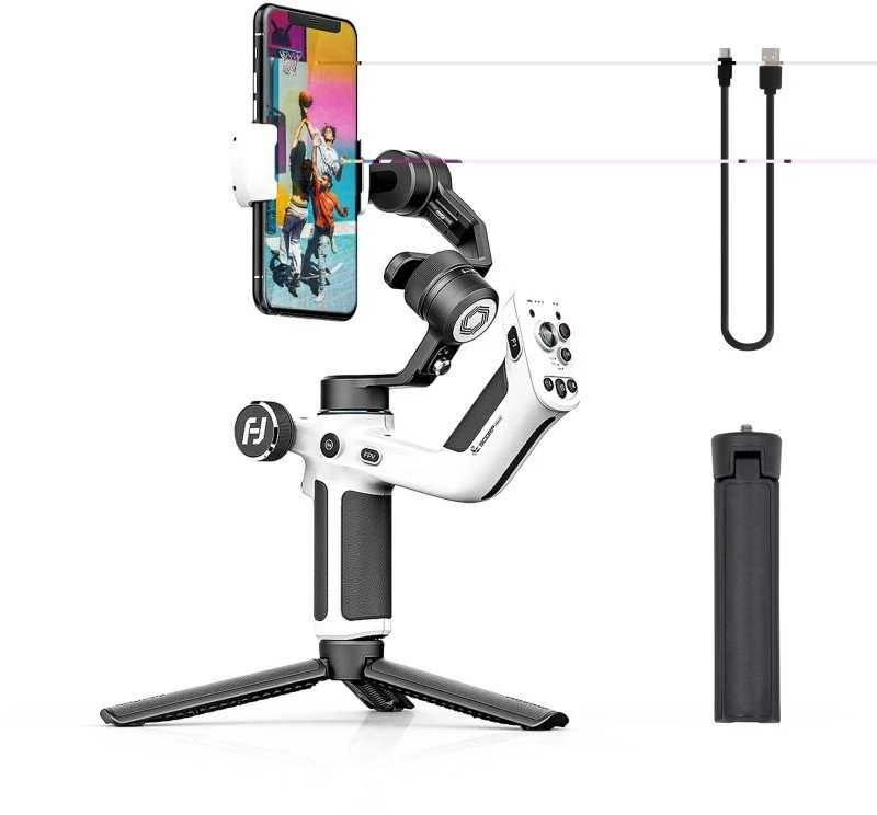 Feiyu Tech FeiyuTech Scorp mini P rankinis stabilizatorius išmaniesiems telefonams (Baltas)