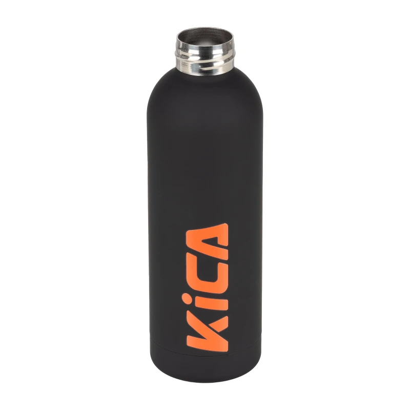Gertuvė Feiyu Tech Gėrimo Butelis - KiCA Active Nerūdijančio Plieno Izoliuotas 500 ml - Juodas