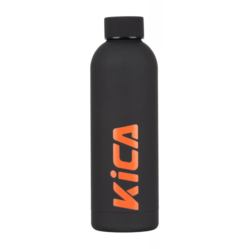 Gertuvė Feiyu Tech Gėrimo Butelis - KiCA Active Nerūdijančio Plieno Izoliuotas 500 ml - Juodas