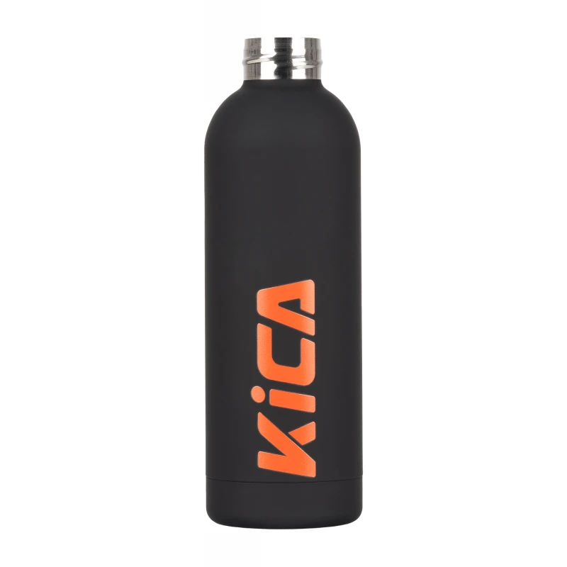 Gertuvė Feiyu Tech Gėrimo Butelis - KiCA Active Nerūdijančio Plieno Izoliuotas 500 ml - Juodas