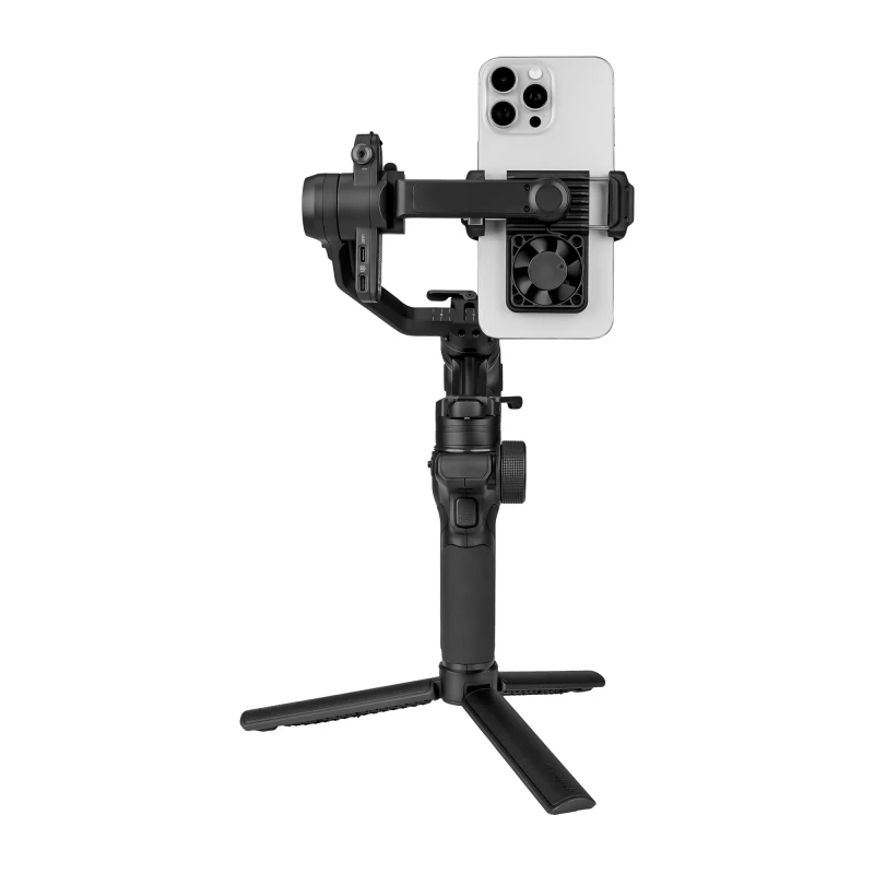 Feiyu Tech Rankinis Stabilizatorius - FeiyuTech Scorp Mini 3, AI Sekimas, 14h Baterijos Gyvavimo Trukmė, Juoda